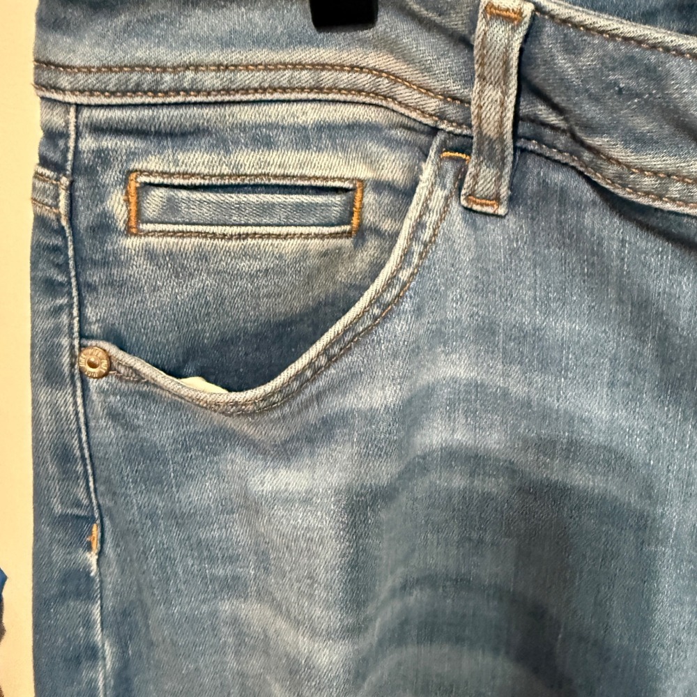 J Jill High Rise Straight Leg Ankle Jeans 14 Blue Excellent Stretch Denim - Picture 3 of 6